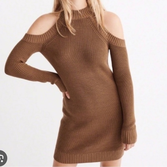 Abercrombie & Fitch Dresses & Skirts - NWOT Abercrombie Cold Shoulder Sweater Dress